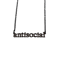 Antisocial Cutout Necklace